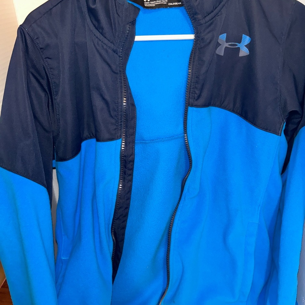 Boys large Underarmour fleece jacket, worn and loved but in wonderful condition.